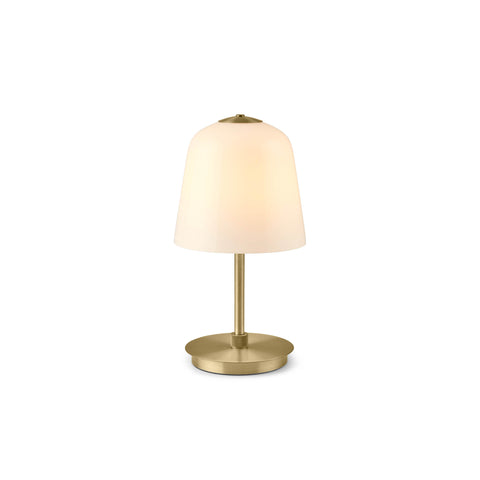 Room 49 portable | opal white and antique brass