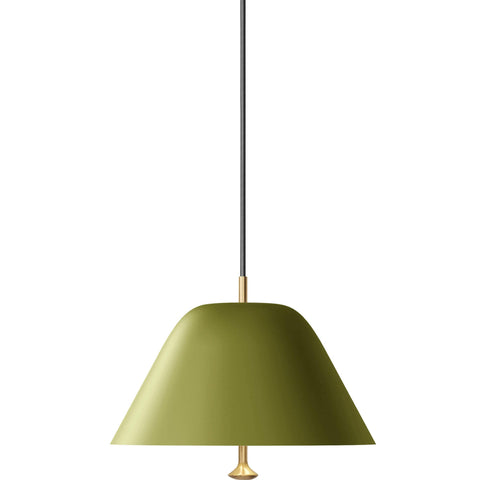 Levitate pendant ⌀28-40 | sage green and brass