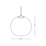 Ball 18 pendant | matt white