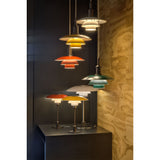PH 3½-2½ glass table | chrome plated