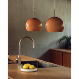 Ball 25 glass pendant | opal white