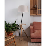 Treewood floor lamp | ash wood and matt black