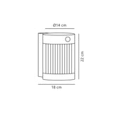 Coupar wall solar | black