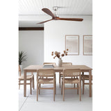 Lantau XL ⌀168 | satin nickel and pine