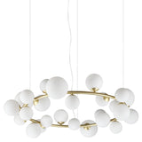 Perlage 25 | satin brass and white