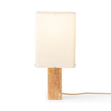 Nonna 49 table lamp | travertine and sand