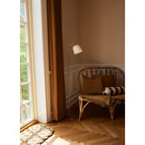 Room 49 floor | opal white and antique brass