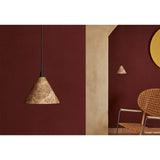 Iconic pendant | finnish marble and aged gold