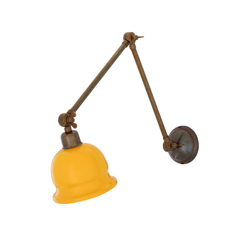 Nico adjustable picture light | antique brass / yellow