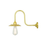 Reznor swan wall lamp | polished brass
