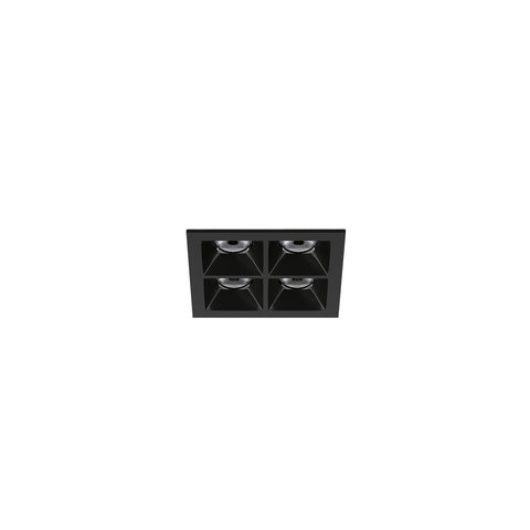 Kura 2x2 recessed IP65 | black