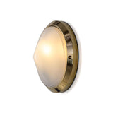 Veria wall ø26 round outdoor IP44 | natural brass