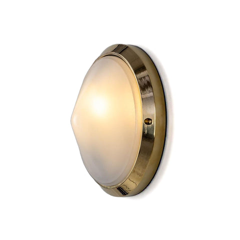 Veria wall ø26 round outdoor IP44 | natural brass