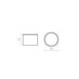 Sky round ø9 IP65 | white