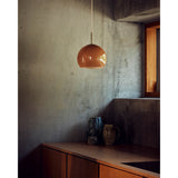 Ball 25 glass pendant | opal white