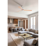 Lantau XL ⌀168 | satin nickel and pine