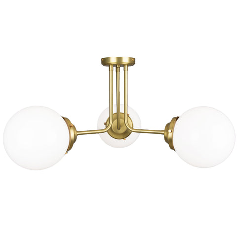 Hayes chandelier | satin brass