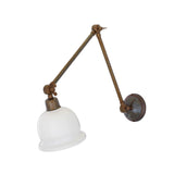 Nico adjustable picture light | antique brass / yellow