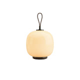VL 45 Radiohus portable lamp | brass / glossy pale yellow glass