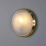Veria wall ø26 round outdoor IP44 | natural brass
