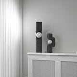 Sitting Man Big floor lamp | dark grey