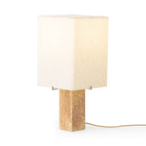 Nonna 49 table lamp | travertine and sand