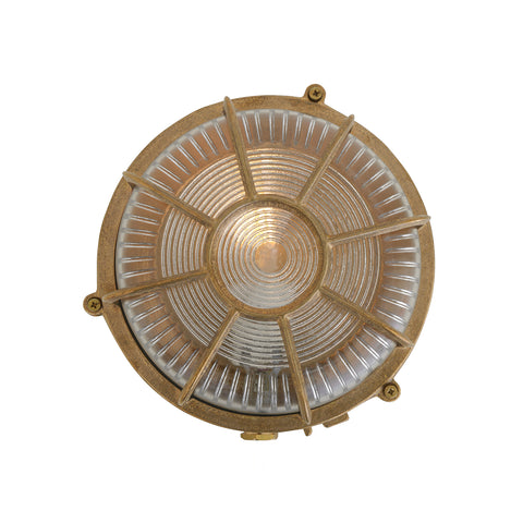 Pasha marine outdoor light IP64 | raw brass