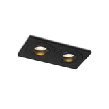Gallo double recessed dir IP65 | black