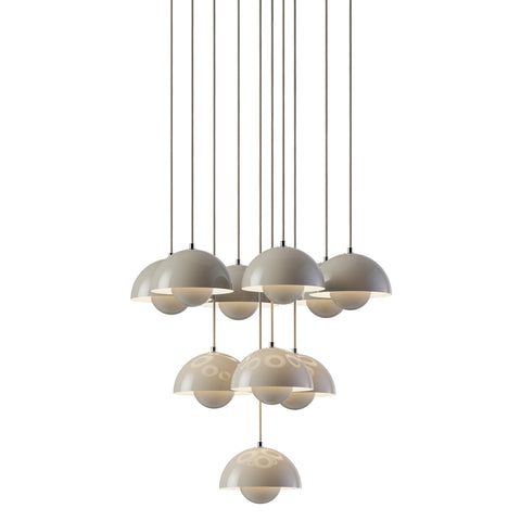 Flowerpot VP10 | chandelier 10 / grey beige