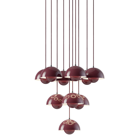 Flowerpot VP1 | chandelier 10 / dark plum
