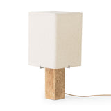 Nonna 49 table lamp | travertine and sand