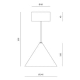 Iconic pendant | finnish marble and aged gold