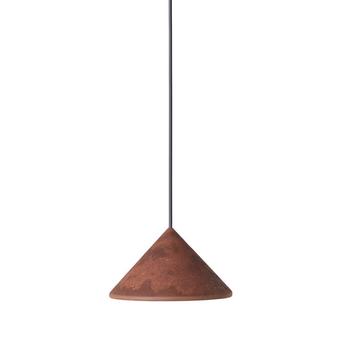 Terra pendant | coffee waste rust red