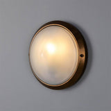 Veria wall ø26 round outdoor IP44 | natural brass