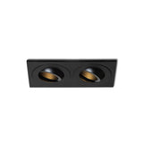 Gallo double recessed dir IP65 | black