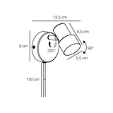 Boston spot wall | black