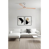 Lantau XL ⌀168 | satin nickel and pine