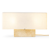 Nonna 30 table lamp | travertine and sand
