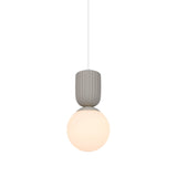 Sadie rippled pendant | black