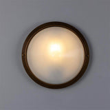 Veria wall ø26 round outdoor IP44 | natural brass