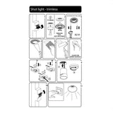 Shot Light trimless XS ⌀3 IP54 | black