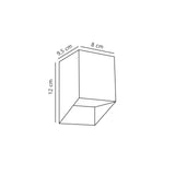 Nico square wall single | black