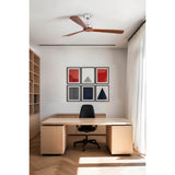 Lantau XL ⌀168 | satin nickel and pine