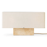 Nonna 30 table lamp | travertine and sand