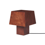 Burl table lamp | dark stained burl