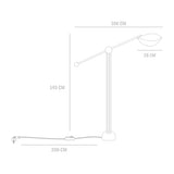 Stingray floor lamp | bronze
