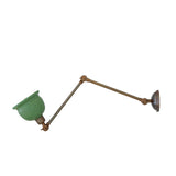 Nico adjustable picture light | antique brass / yellow