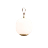 VL 45 Radiohus portable lamp | brass / glossy pale yellow glass