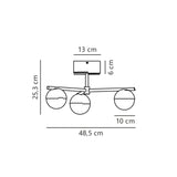 Contina 3 ceiling | black