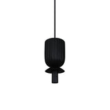 Sadie rippled pendant | black
